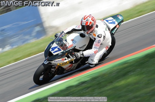 2008-05-11 Monza 0923 Supersport - Ivan Clementi - Triumph 675